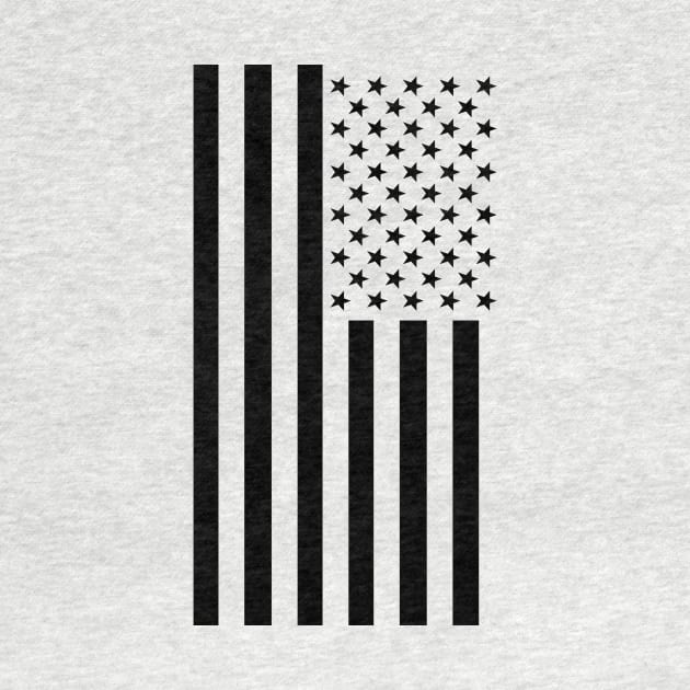 Black & White American Flag by stateside